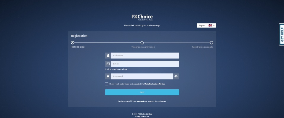 FXChoice online account opening FXChoice online account opening